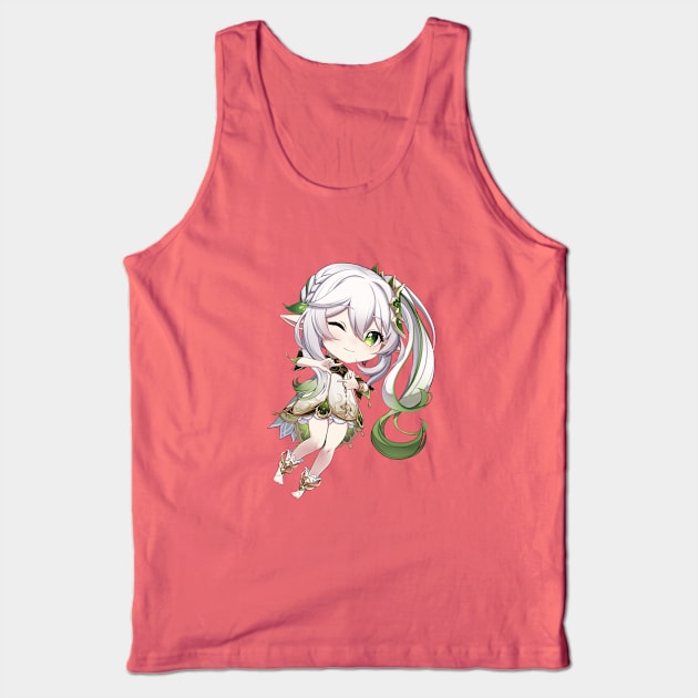 Nahida Kusanali Chibi Dendro Archon Genshin Impact Tank Top by Anime Access